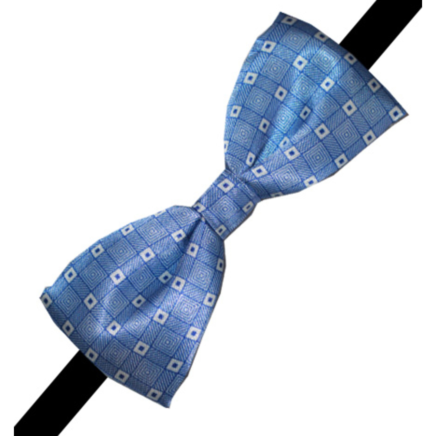 Blue Cross-hair Bow Tie 