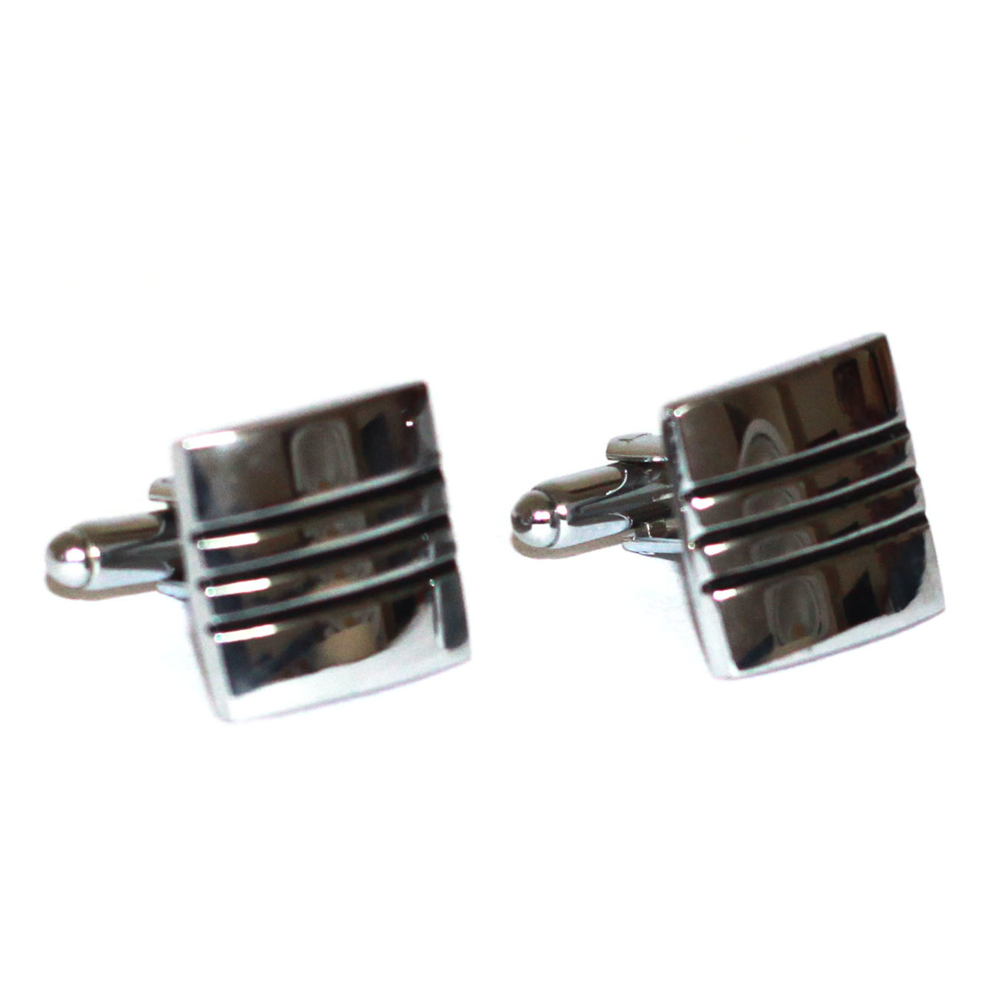 S-Silver Square Cufflinks