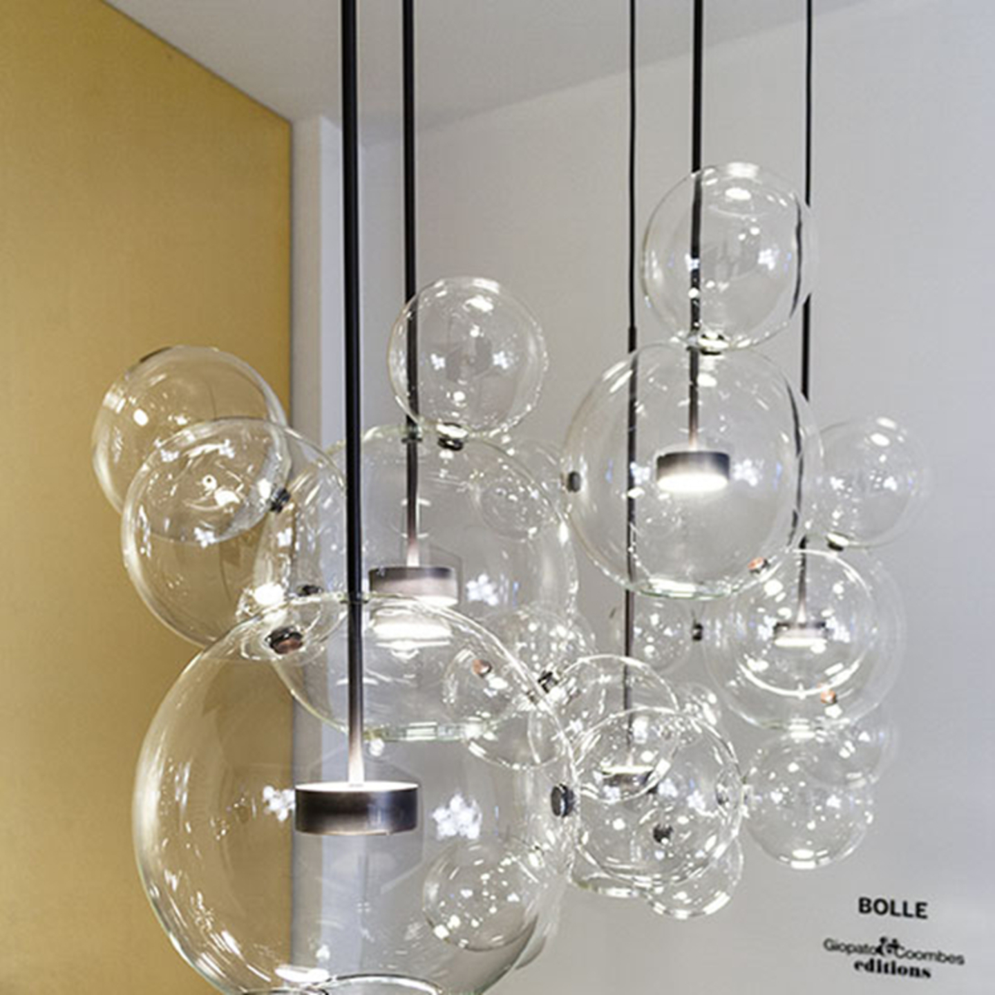 Modern Contemporary Clear Glass Bolt Led Pendant Light