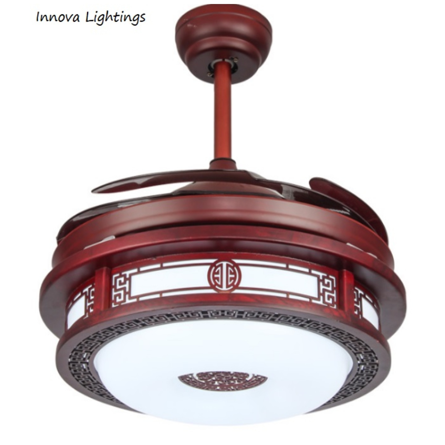 Direct Factory Modern Traditional Style Retractable Fan Light