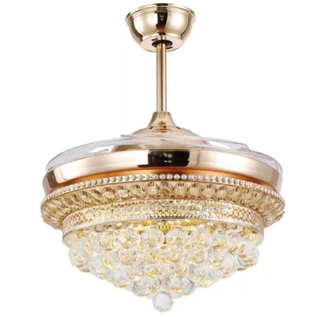 European Style LED Crystal Ceiling Fan Light "Latest Trend" (INSTOCK)