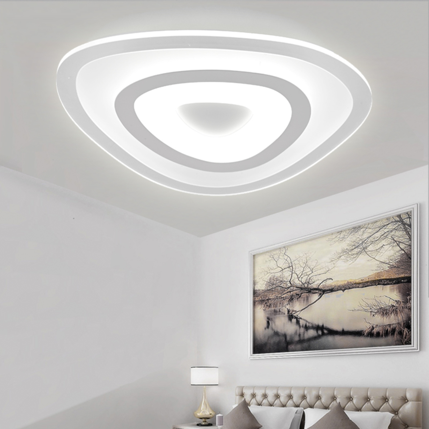Thin Acrylic Led Ceiling Light Bedroom Living Room 