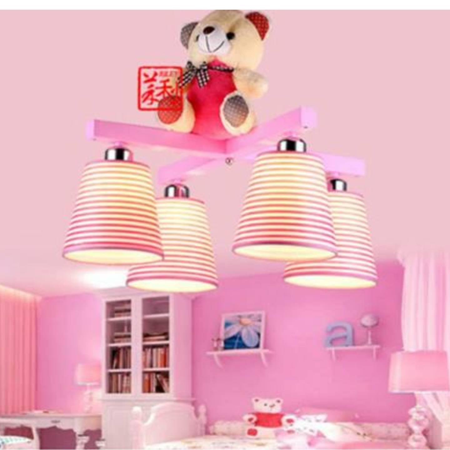 4 Head Teddy Bear LED Ceiling Light