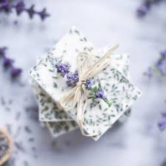 Glycerine soaps and embeding dried flowers pic.jpg lavender.jfif