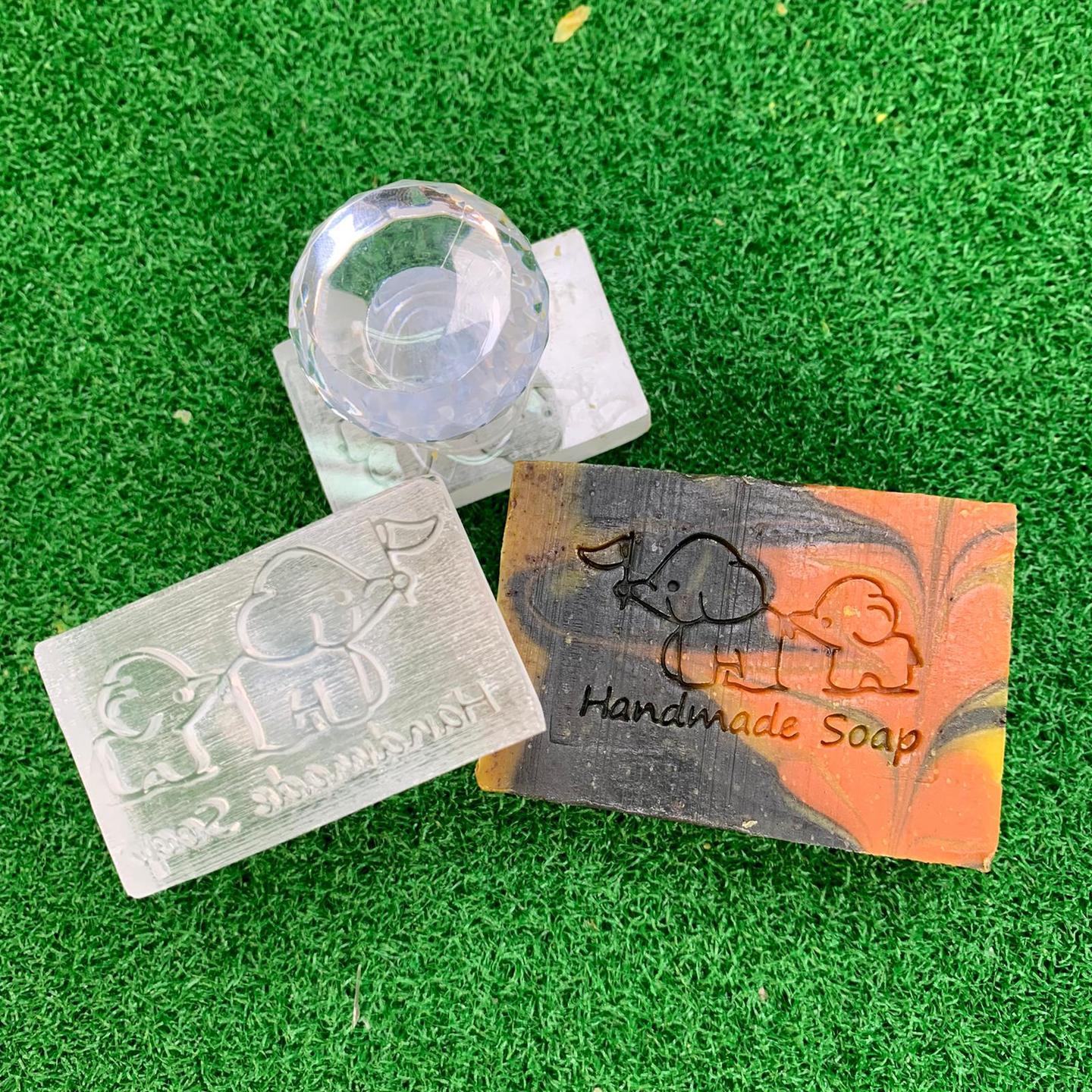 Elephants Handmade Soap Acrylic Soap Stamp