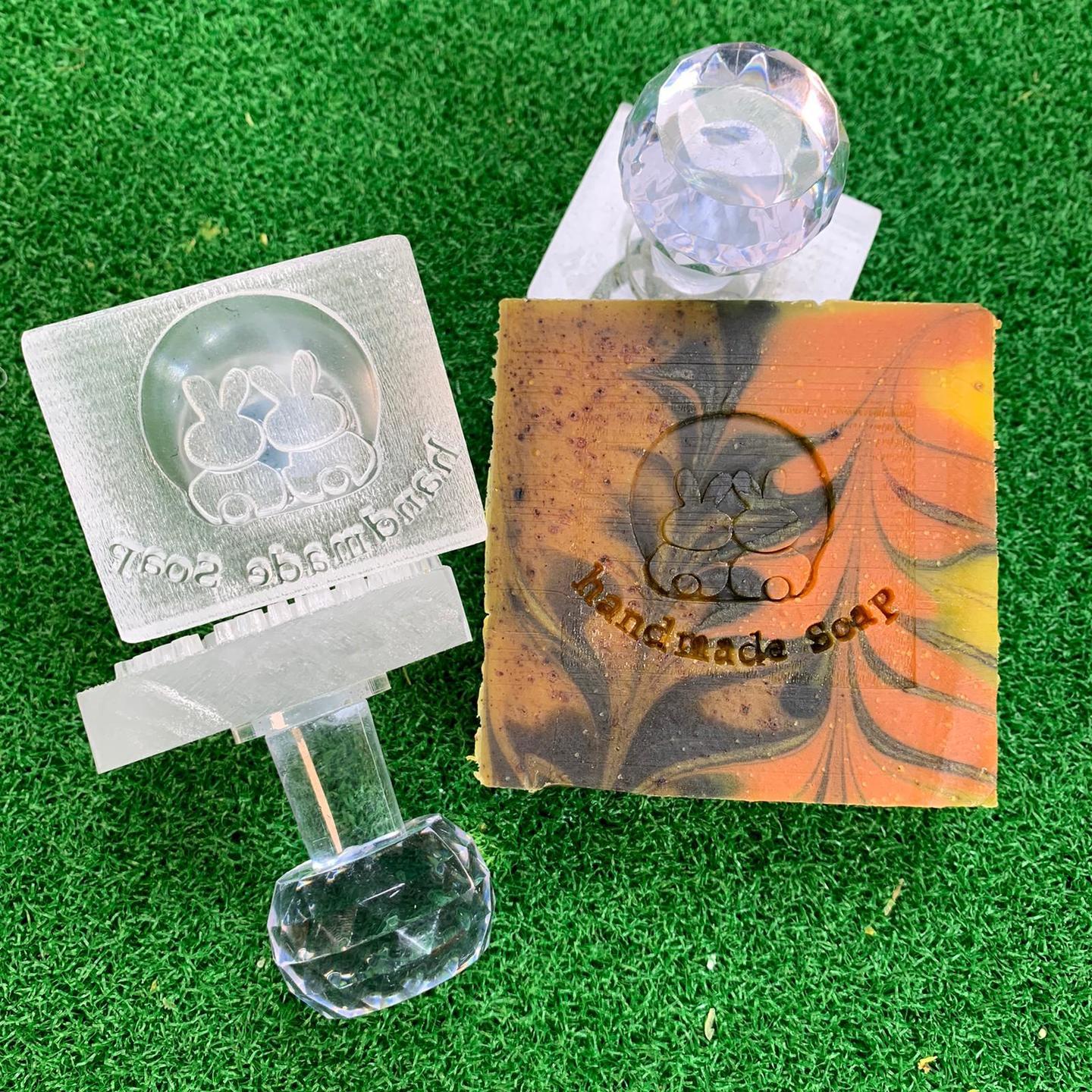 Bunnies Handmade Soap Acrylic Soap Stamp