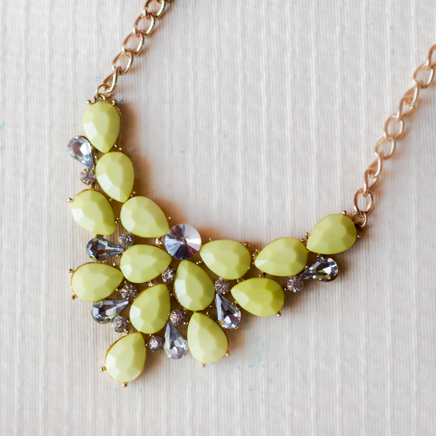 Neon yellow necklace