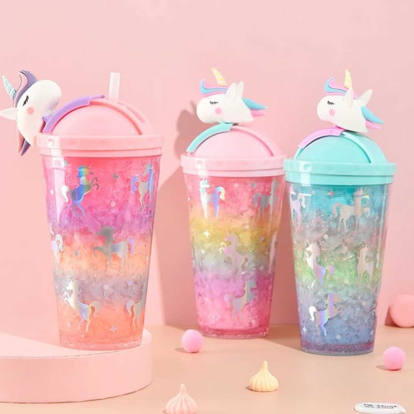 Unicorn Frosty sipper bottles