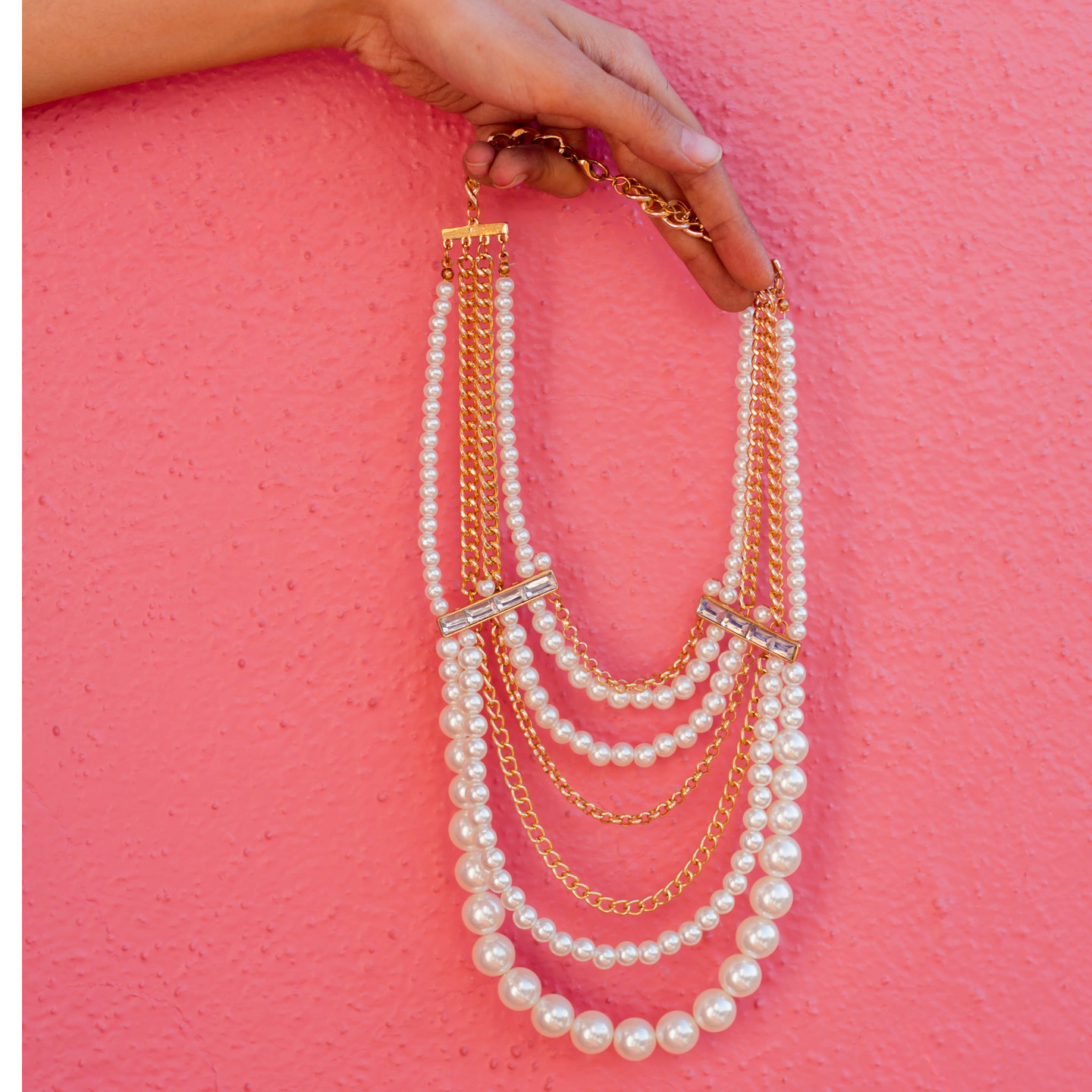 pearl layered chain