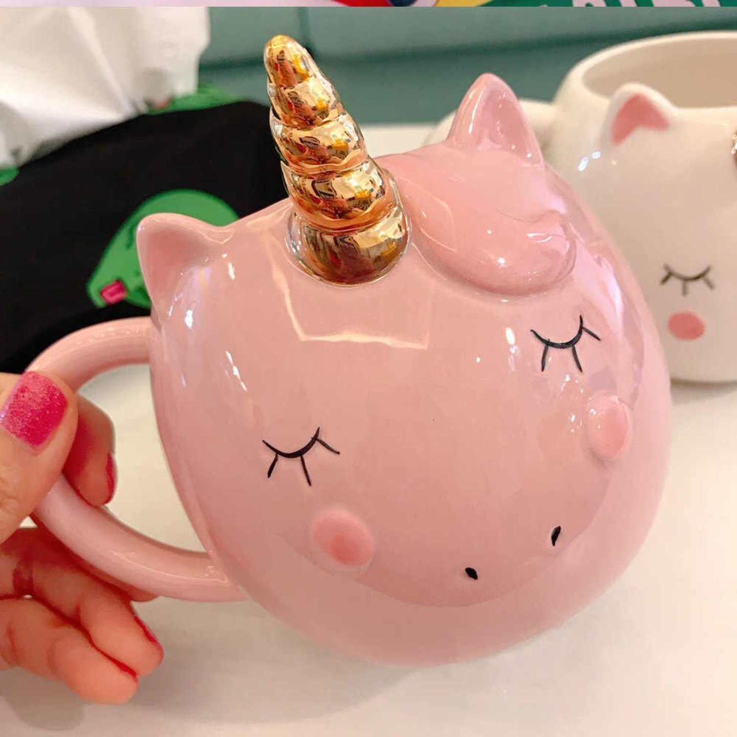 3D Unicorn cup - Pink 