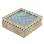 DTF Gift Box Small 6"x6" Antique Silver Finish
