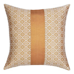 KNL White Brocade Jharokha Cushion Cover 12"x12" Size