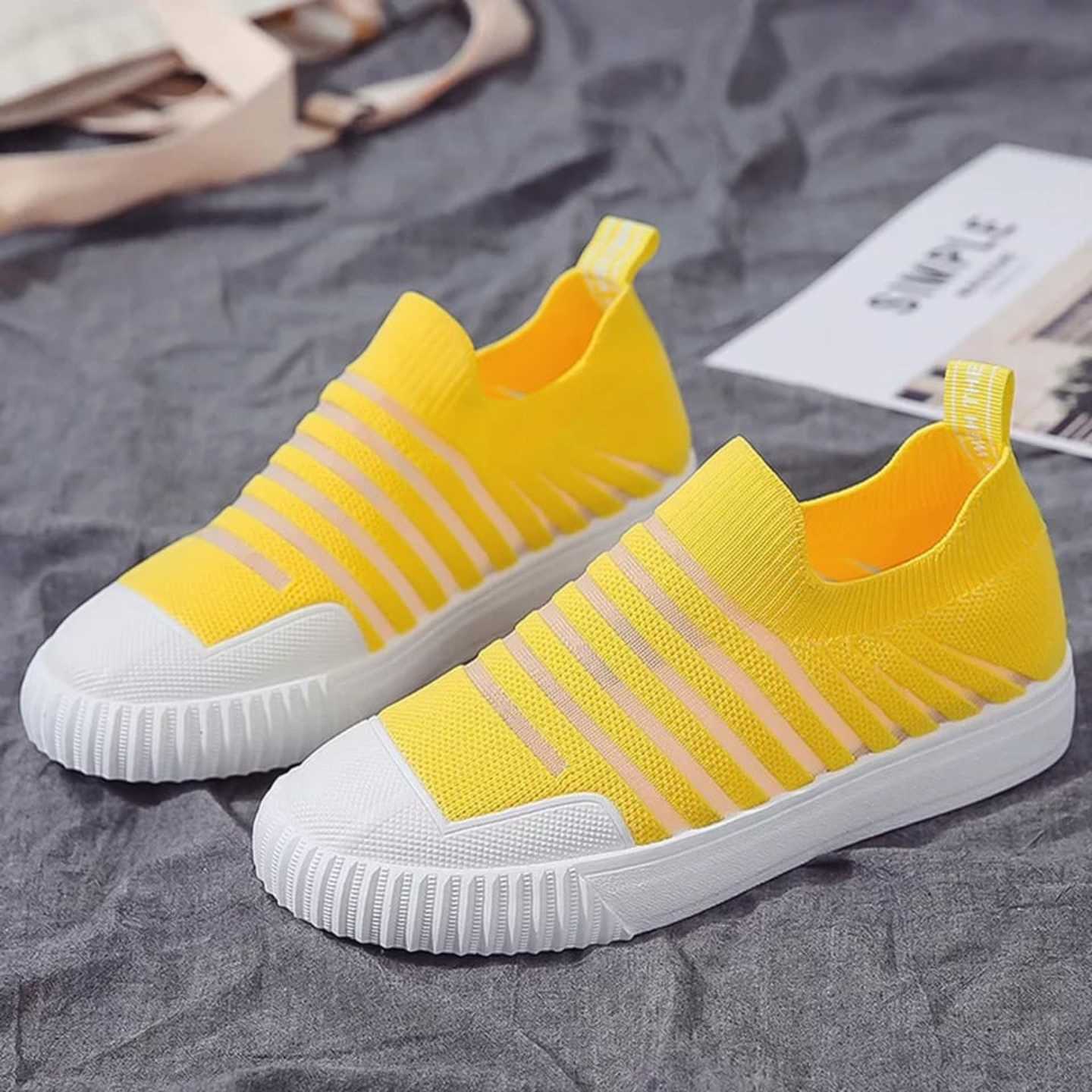 Breathable Mesh Platform Sneakers