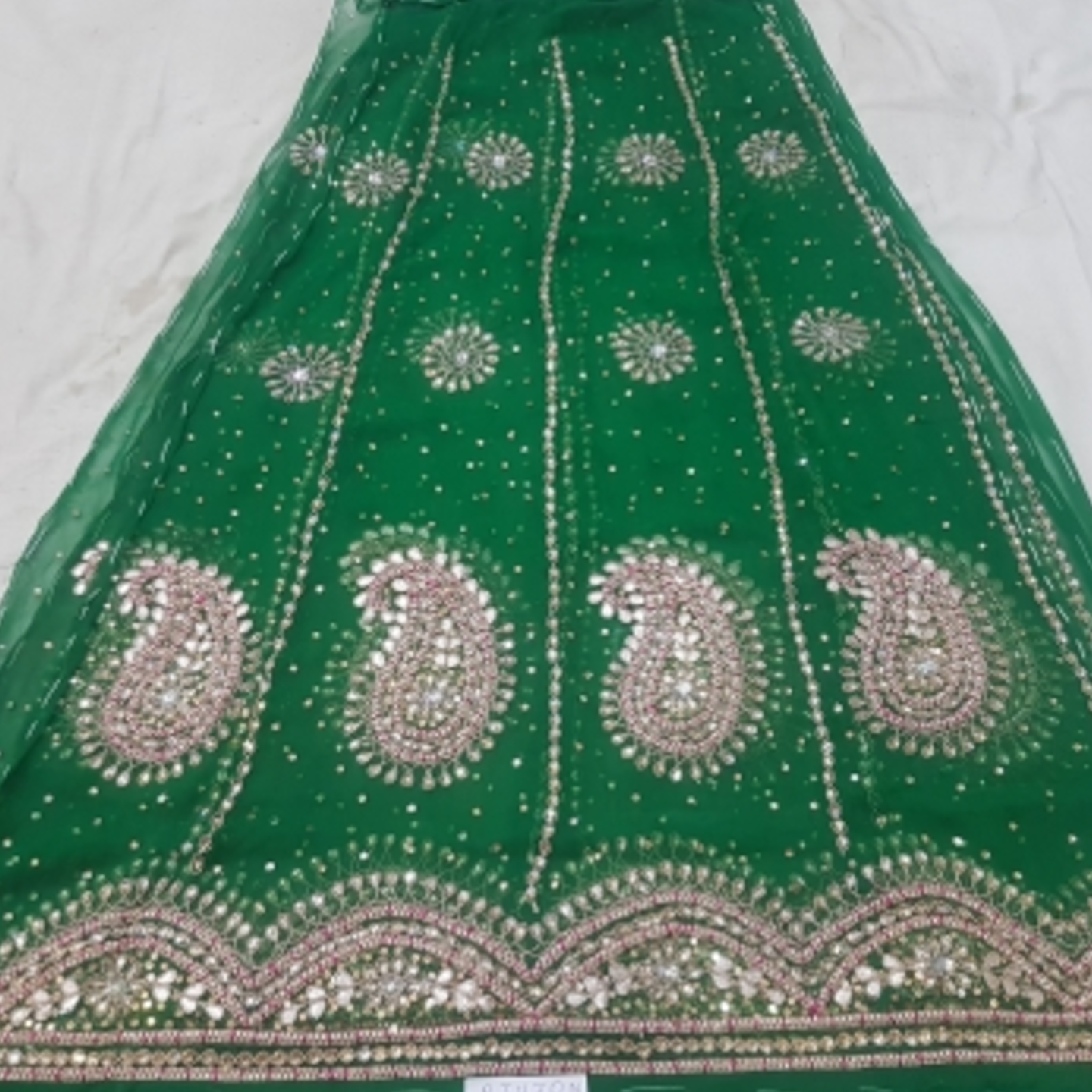 GOTAPATI WORK RAJPUTI POSHAK SEMI PURE FABRIC