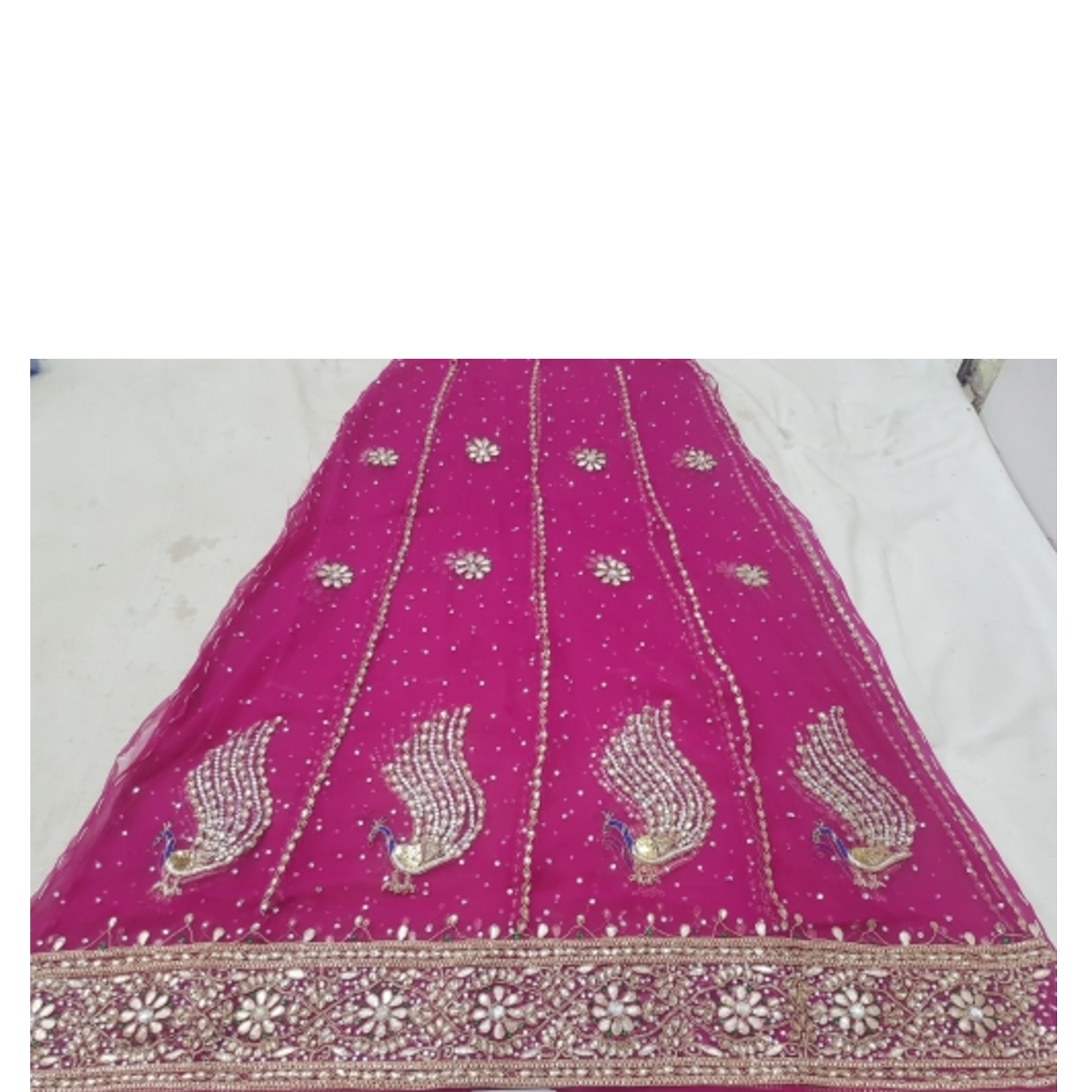 GOTAPATI WORK RAJPUTI POSHAK SEMI PURE FABRIC