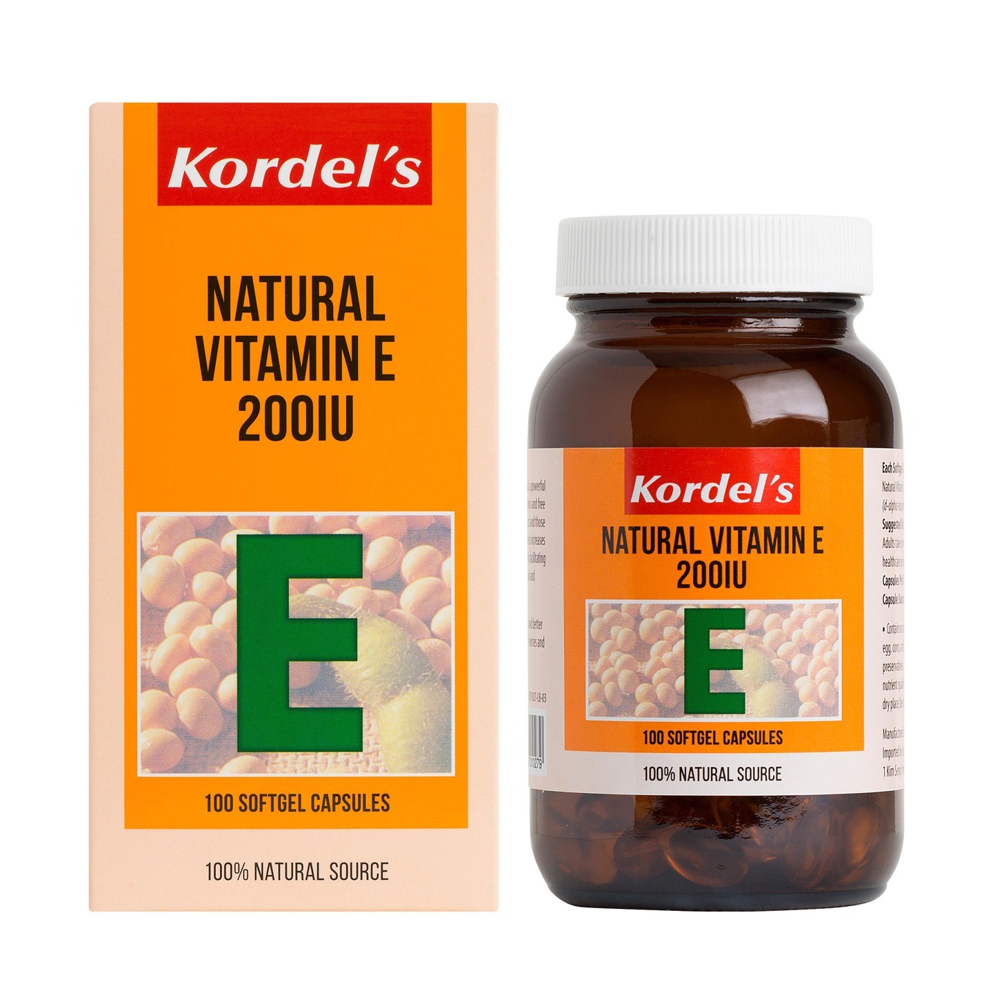 Kordels Natural Vitamin E 200 IU 2XC100