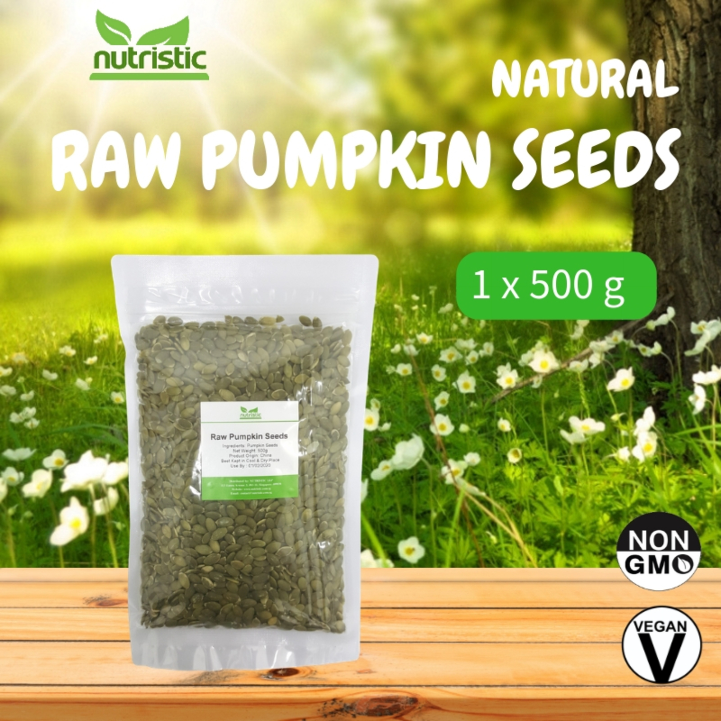 Natural Raw Pumpkin Seeds 500g