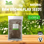 Natural Raw Brown Flax Seeds 500g