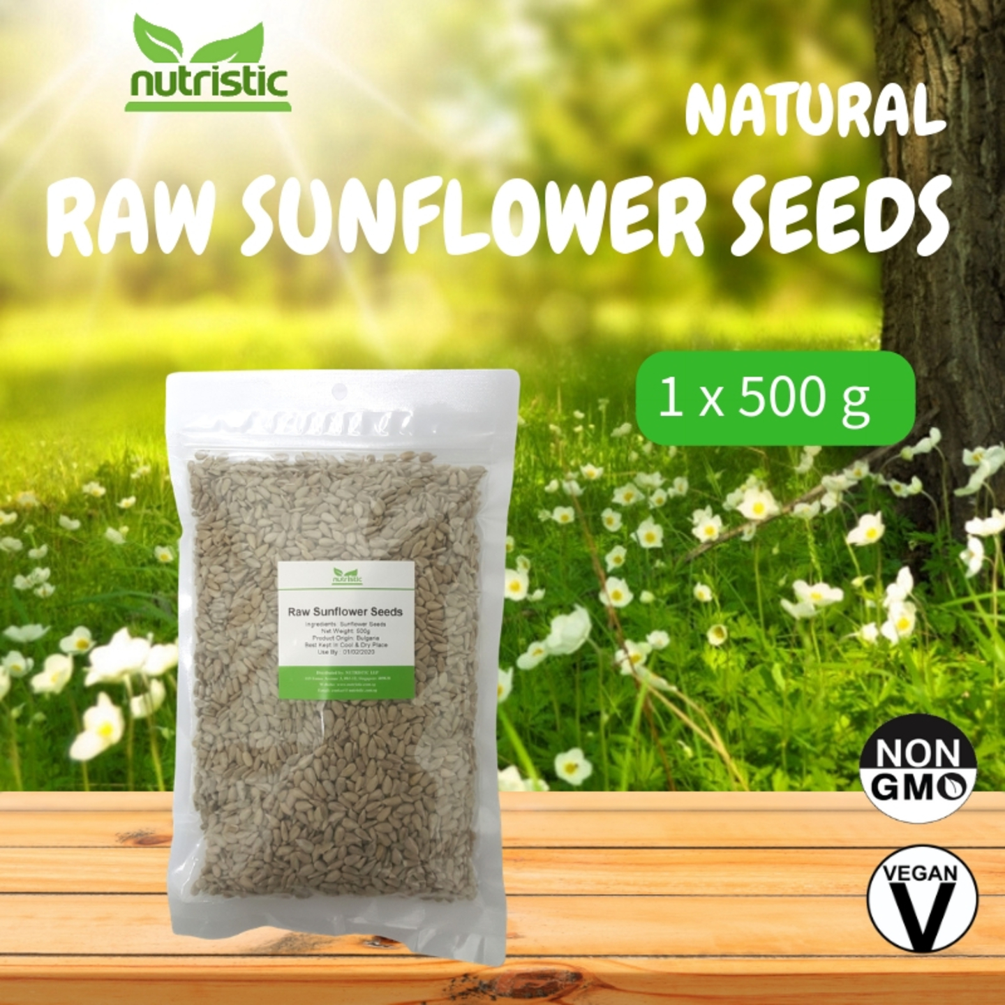 Natural Raw Sunflower Seeds 500g