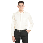 Paradigm Cream Color Formal Pure Cotton Non-Iron Shirt