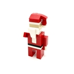Santa Claus Christmas Ornament - Seasonal Building Kit 801