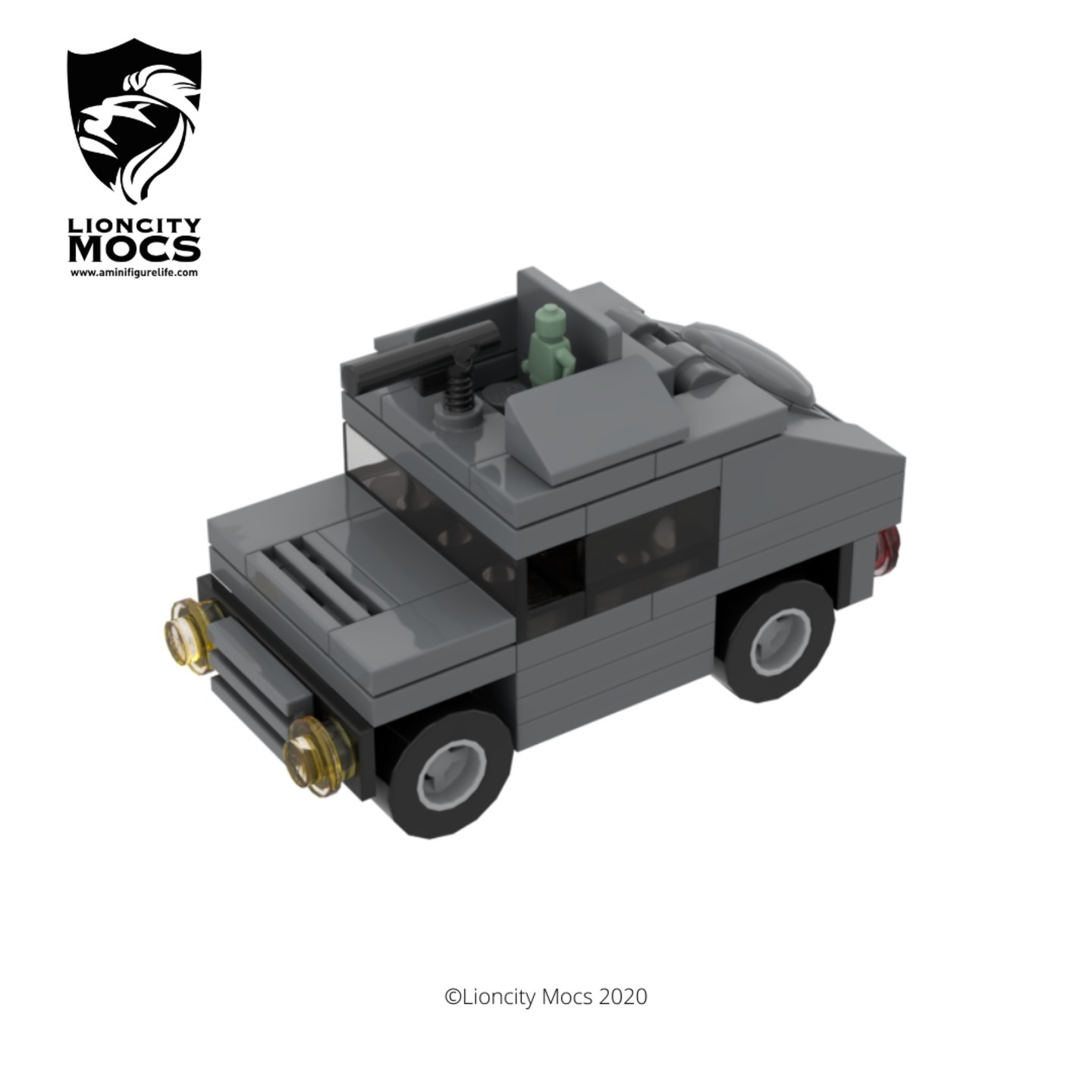  [PDF Instructions Only] Humvee(DBG) Mini Vehicle