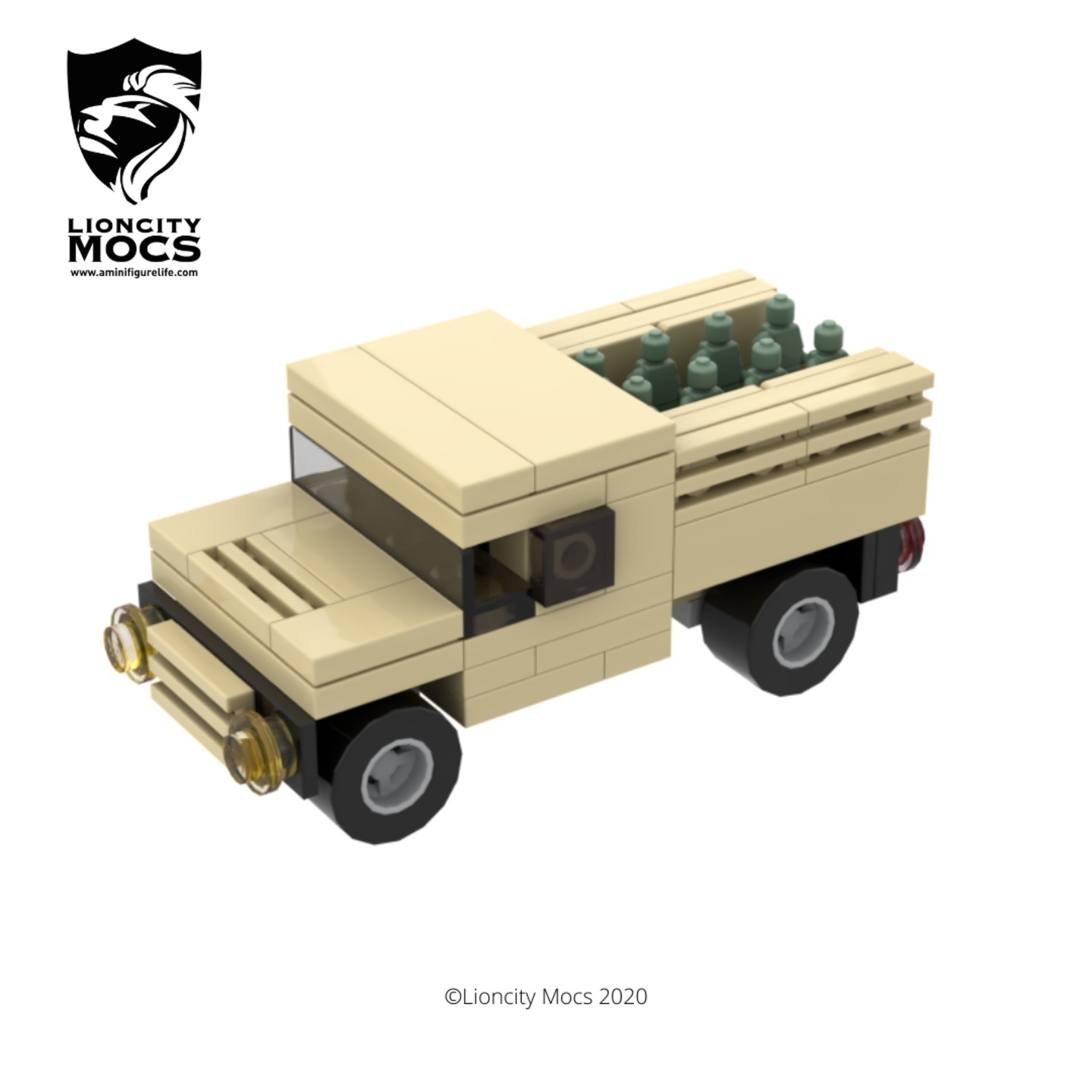  [PDF Instructions Only] Humvee Troop Carrier Mini Vehicle