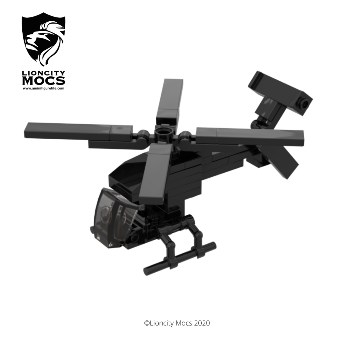 [PDF Instructions Only] MH-6 Little Bird Helicopter Mini