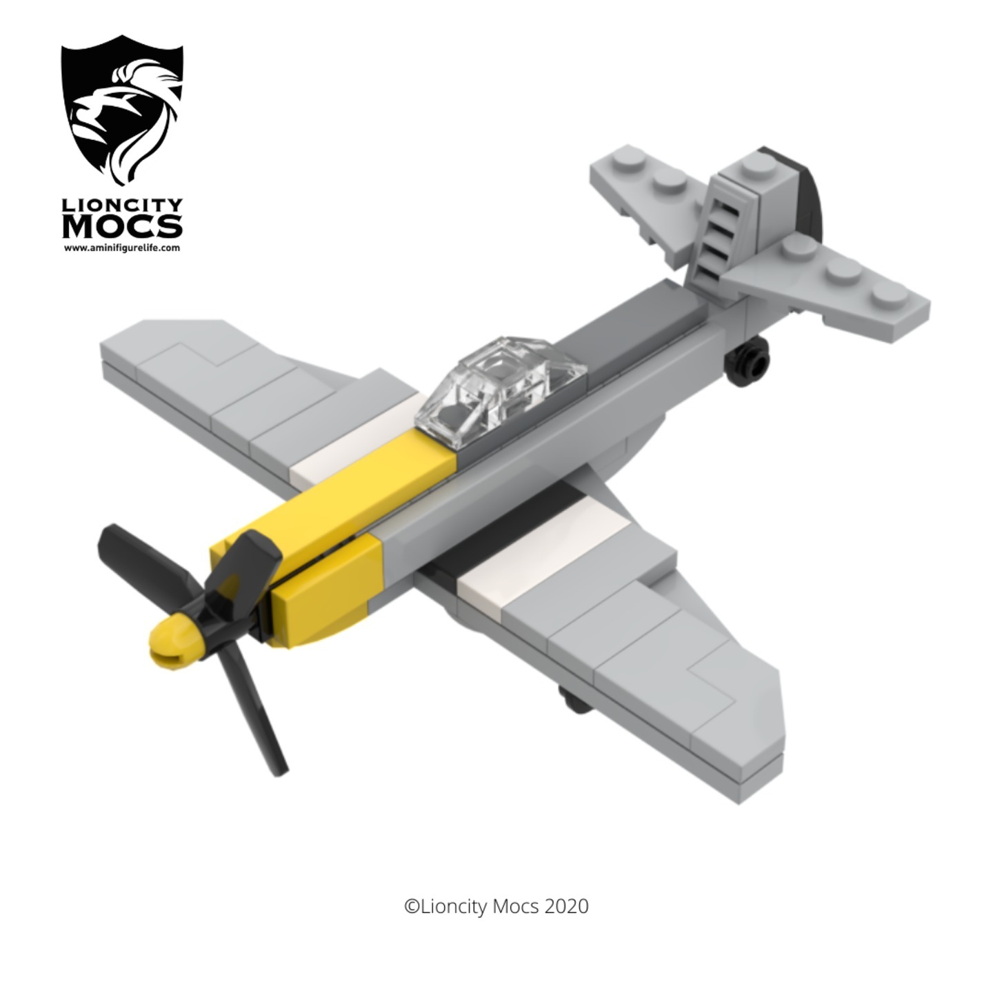 PDF Instructions Only P-51 Mustang WWII Mini Aircraft