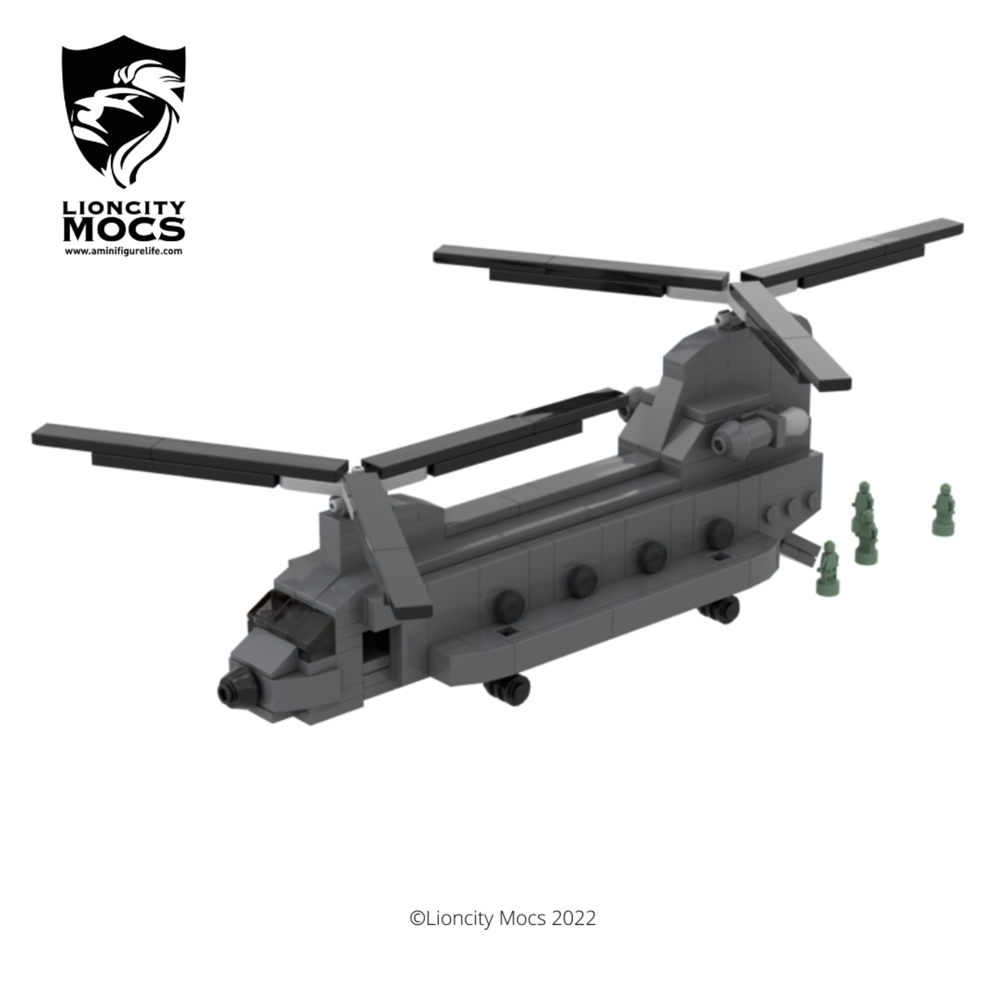  [PDF Instructions Only] CH-47 Chinook Helicopter Mini 
