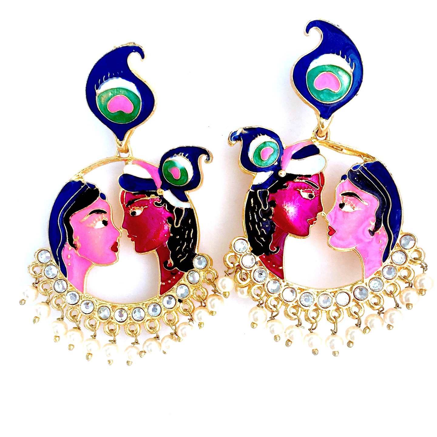 Charming RadhaKrishna Danglers