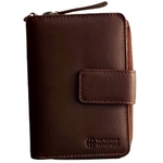 Fiona Zipper Style Wallet with Wristlet Brown