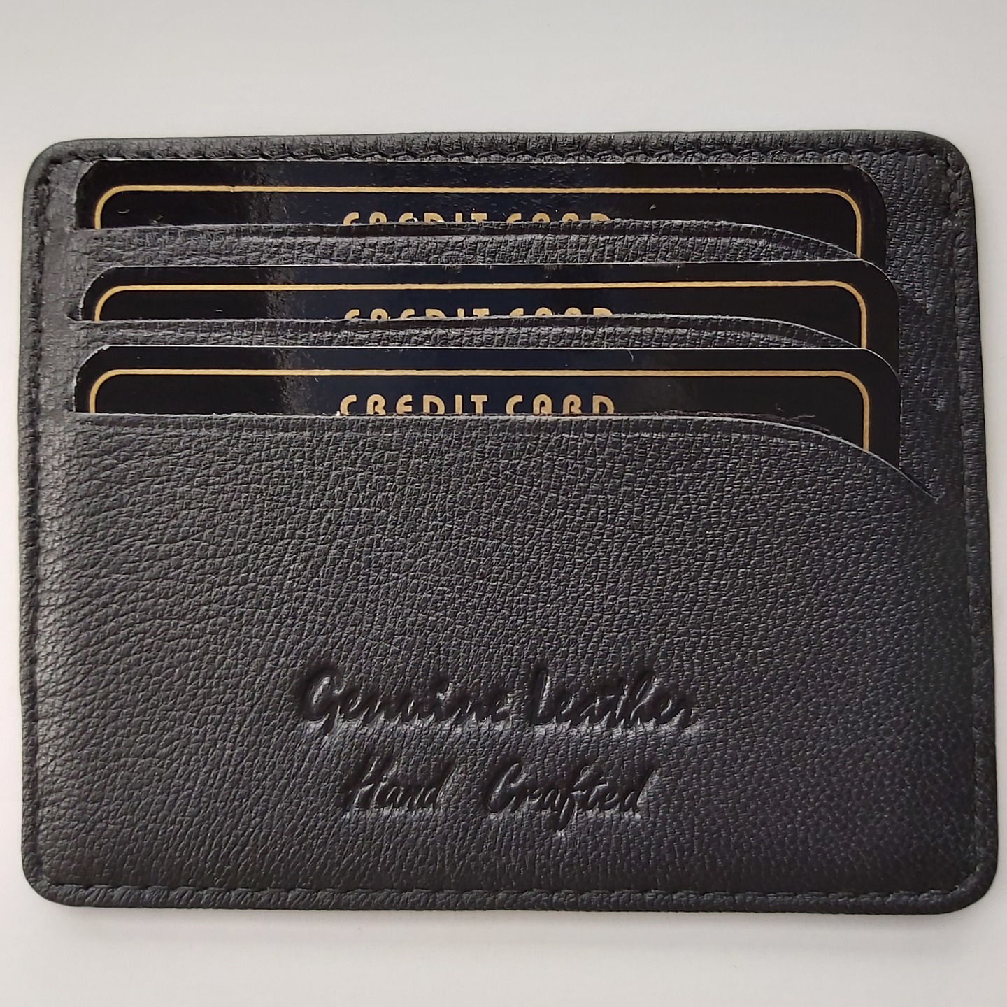 Card Holder in Leather- Black