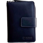 Fiona Zipper Style Wallet with Wristlet Blue