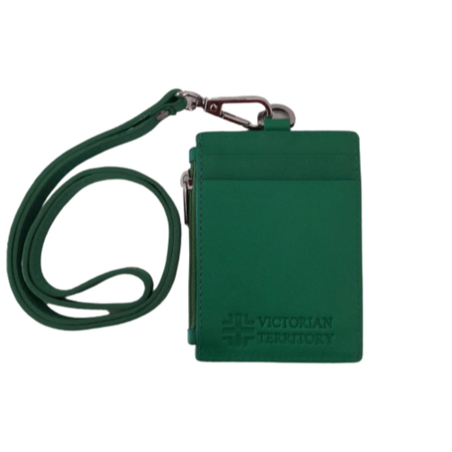 Omni ID , Card & Coin Holder with Lanyard , Col Green
