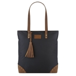 Berlin Leather Accents Tote Black