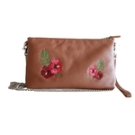 Kelly Embroidered Sling Tan