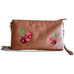 Kelly Embroidered Sling Tan