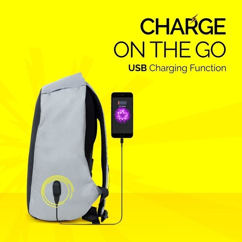 Champ Lite Antitheft Laptop Bagpack With Integrated USB Charging Port