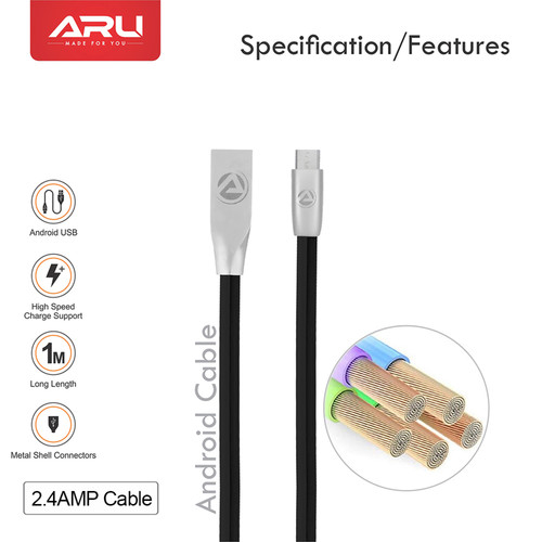 ARU Zinc Alloy Micro USB Cable