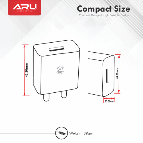 ARU Single USB Wall Charger