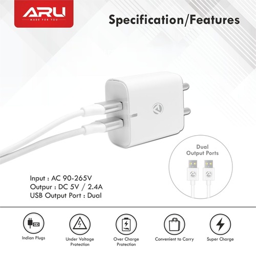 ARU Dual USB Wall Charger
