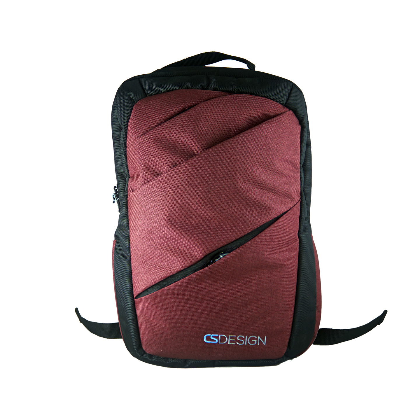 Cross Zipper - B/Maroon