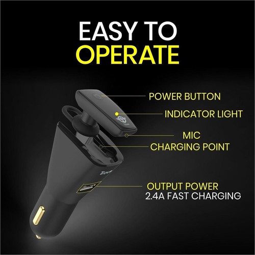 Go Connect Car Charger With Mono Headset