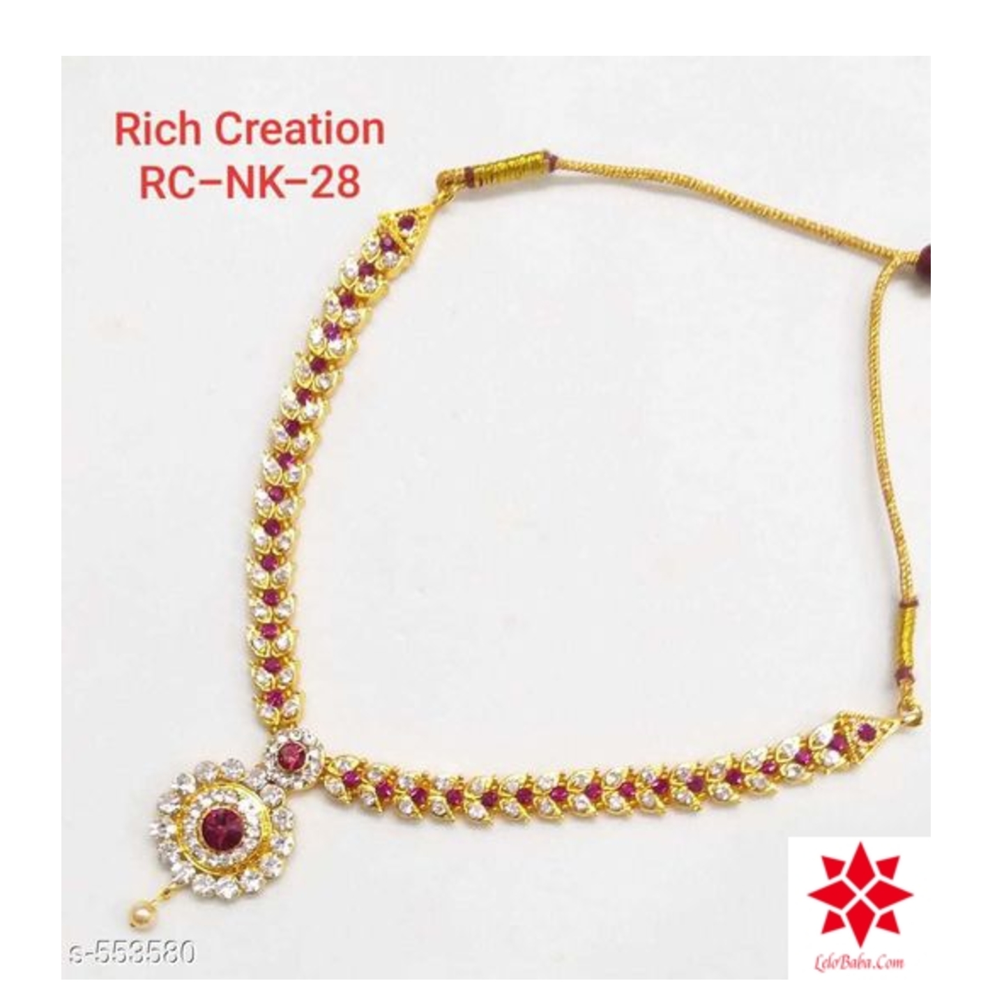 Feminine Bejeweled Alloy Gold Plated Jewellery Sets*