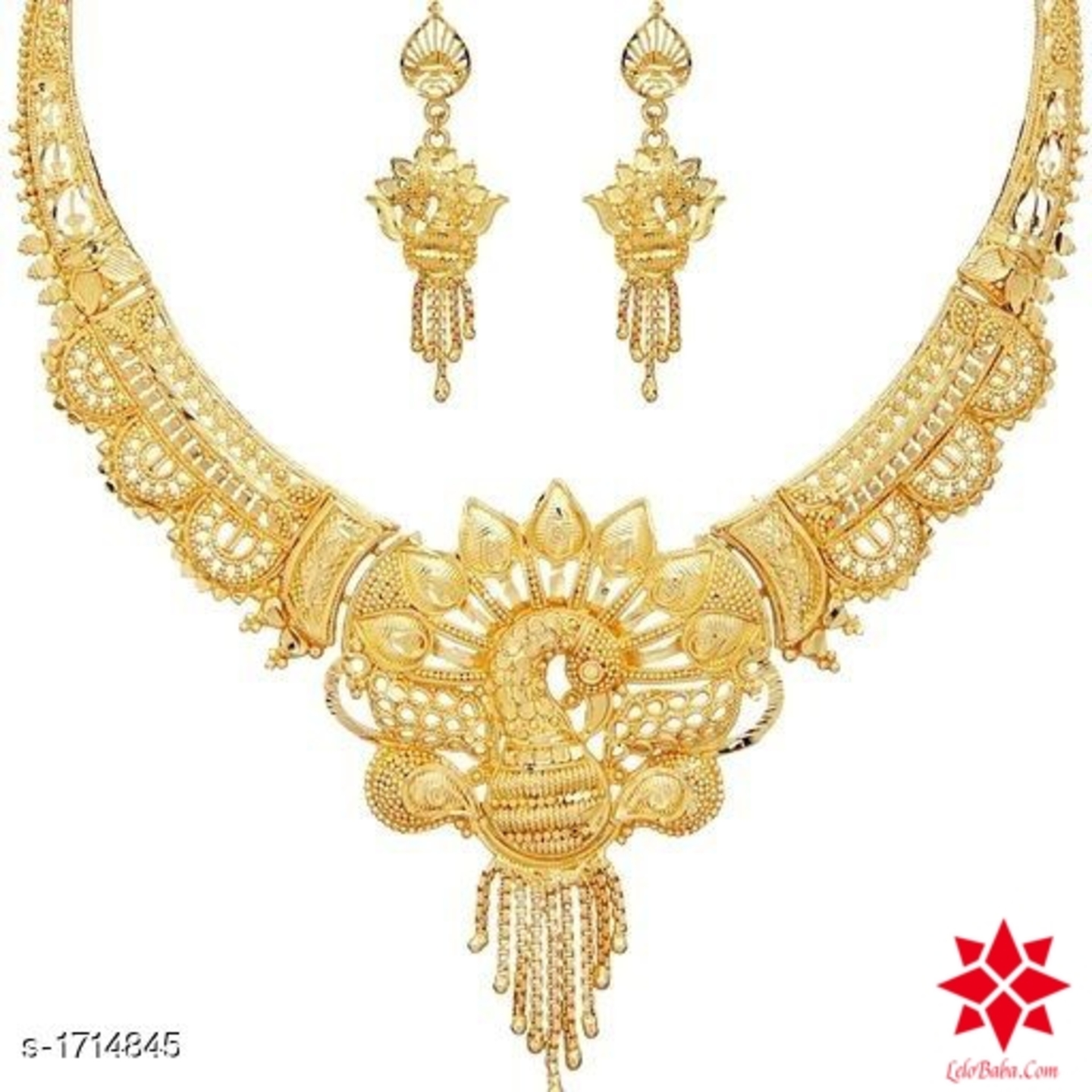 Checkout this hot & latest Jewellery Set Ravishing Brass  Jewellery Set Material: Brass  