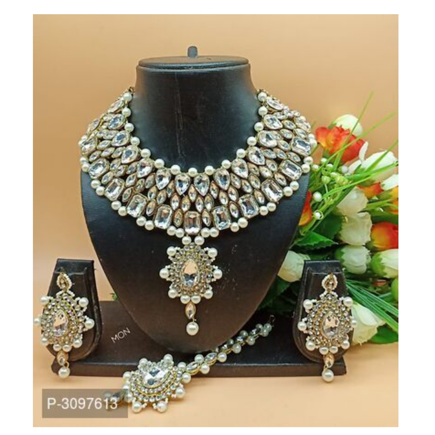 Trendy Alloy Kundan Jewellery Set