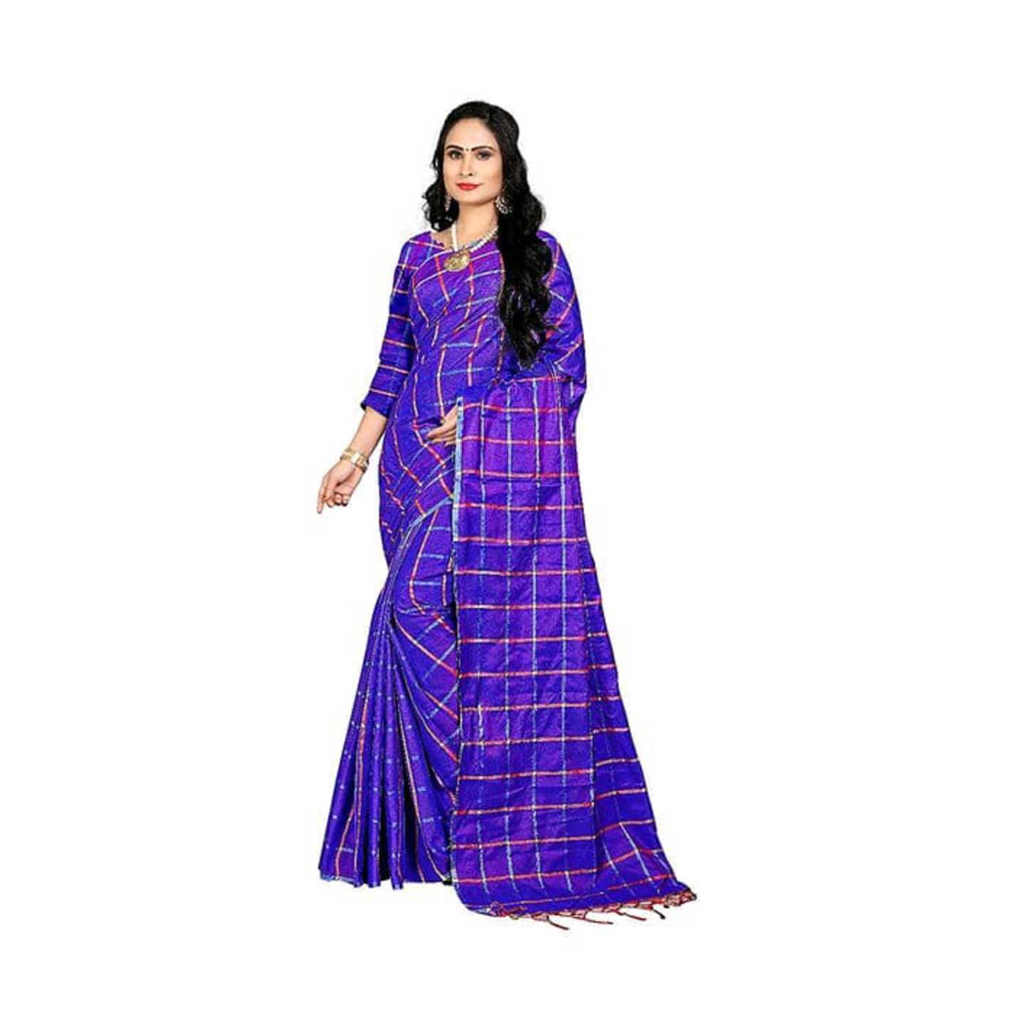 *Violet Sana Silk Party Wear Saree With Blouse Bollywood Designer Saree* Product Id - 143841472