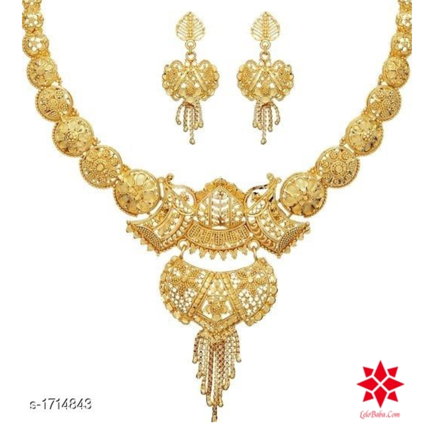 Checkout this hot & latest Jewellery Set Ravishing Brass  Jewellery Set Material: Brass