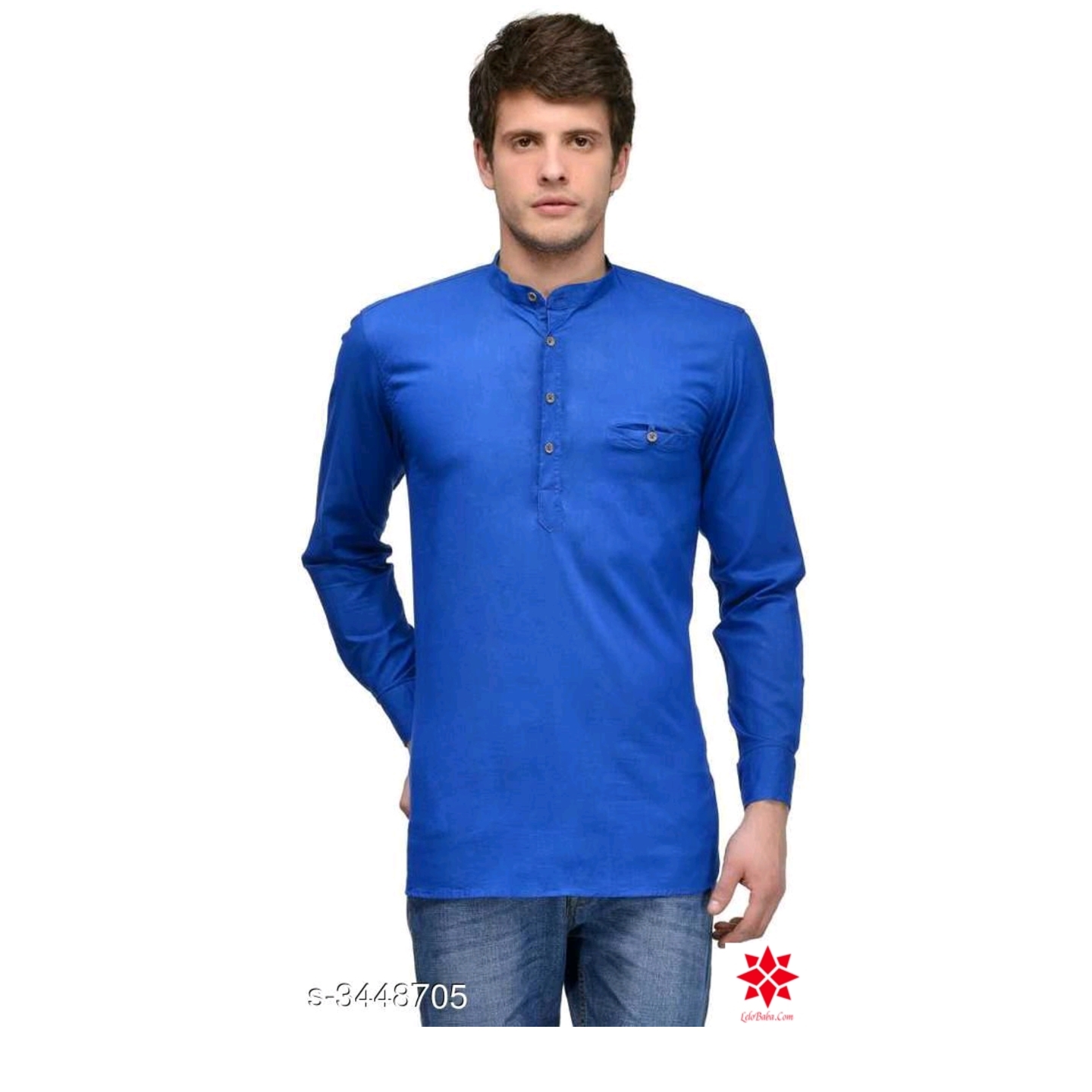 Stylish Ethnic Cotton Men's Kurtas Vol 5*3448705